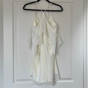 Heartloom - M - off shoulder flowy white mini dress